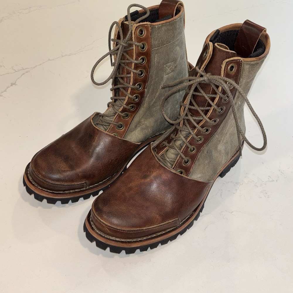 Timberland Tackhead 8 Inch Boots leather canvas toecap vibram lace 10M